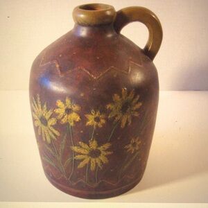 Susan Winget Handpainted Bob’s Art Pottery Large Jug - Golden Garden (Lang)